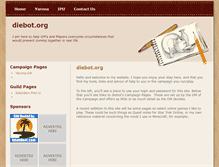 Tablet Screenshot of diebot.org